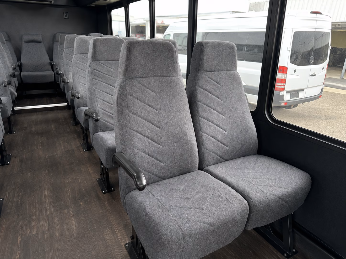 suffolk 15 passenger minibus inside