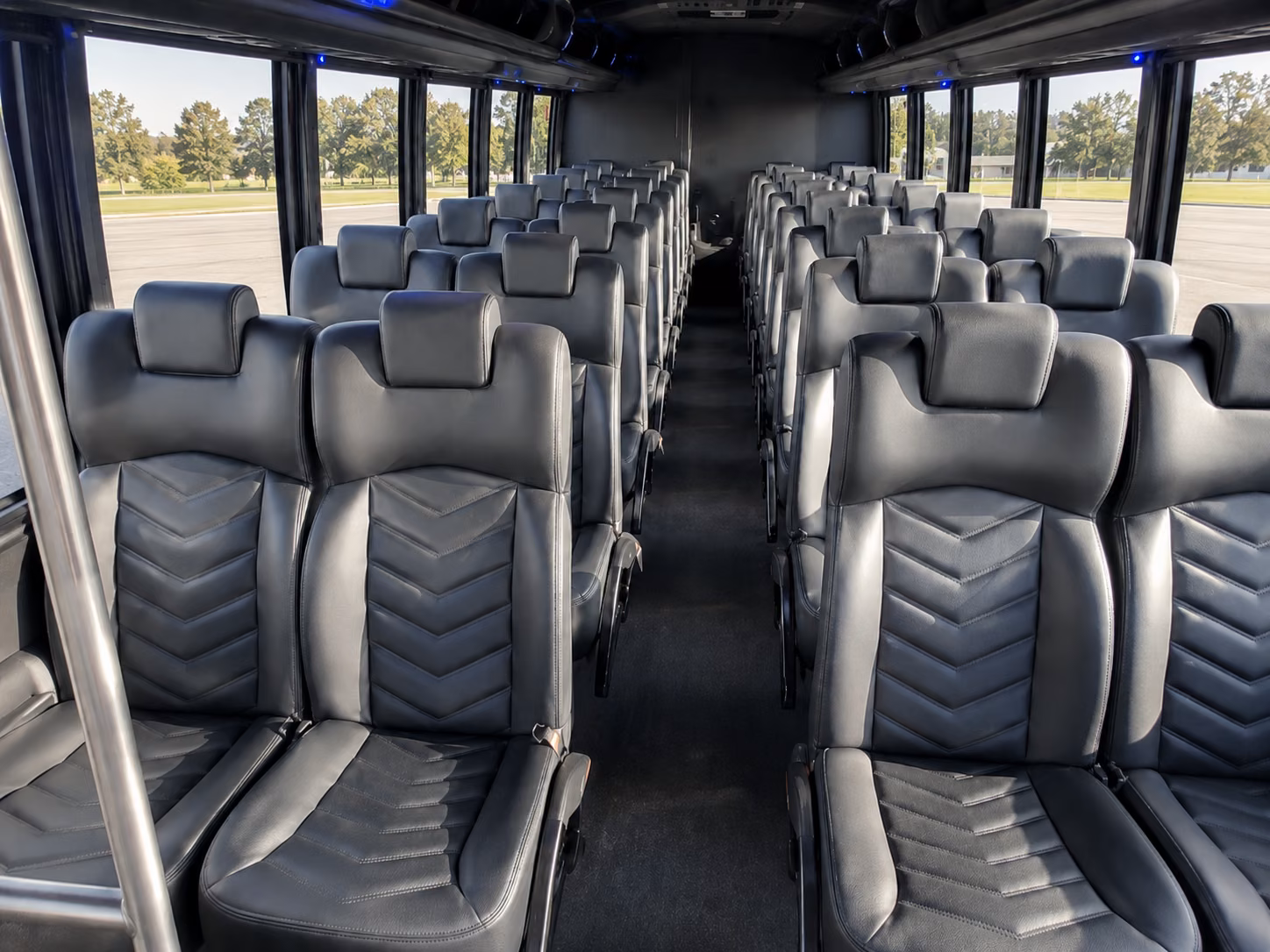 suffolk 15 passenger minibus interior