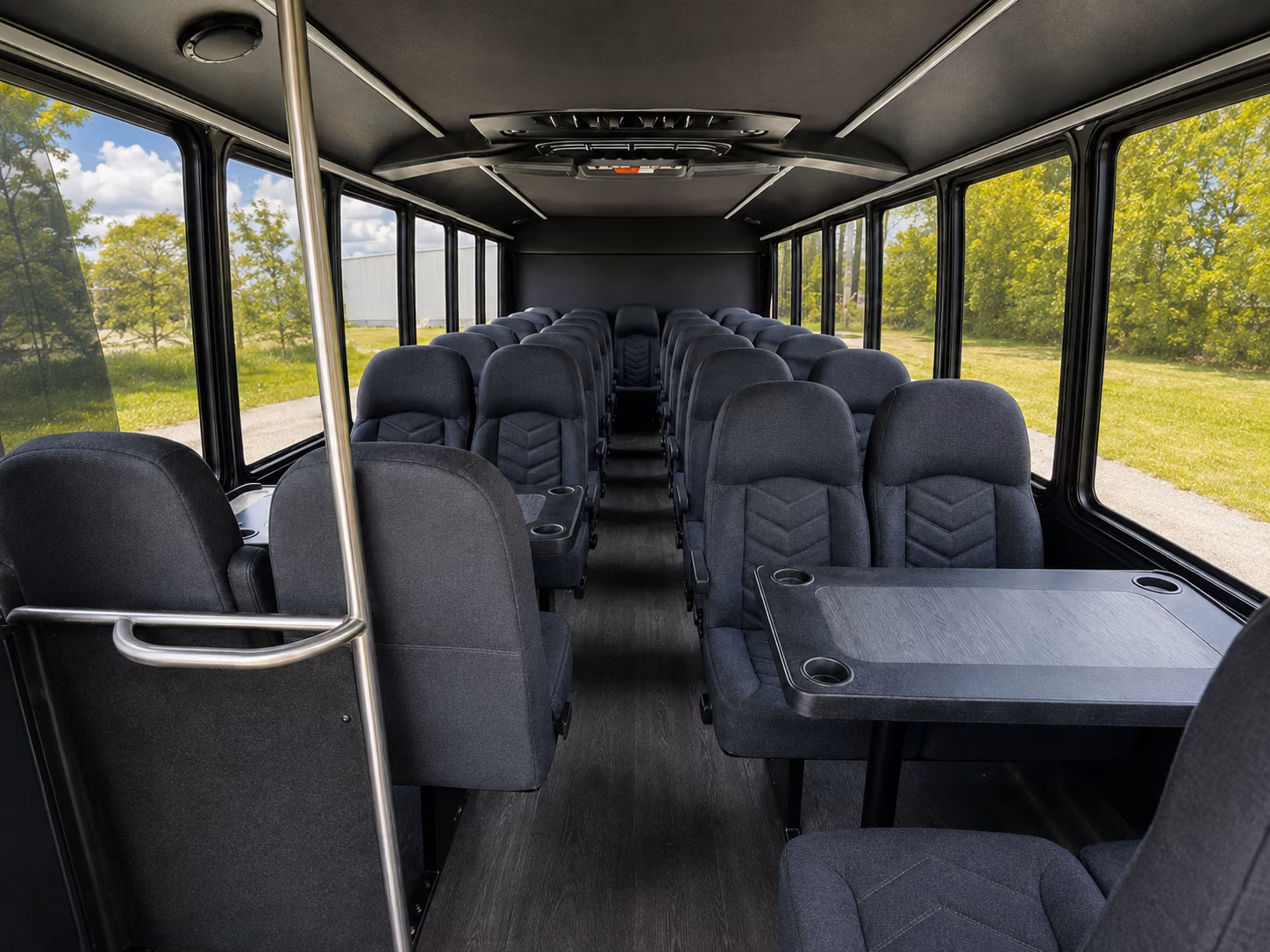 suffolk 18 passenger minibus inside
