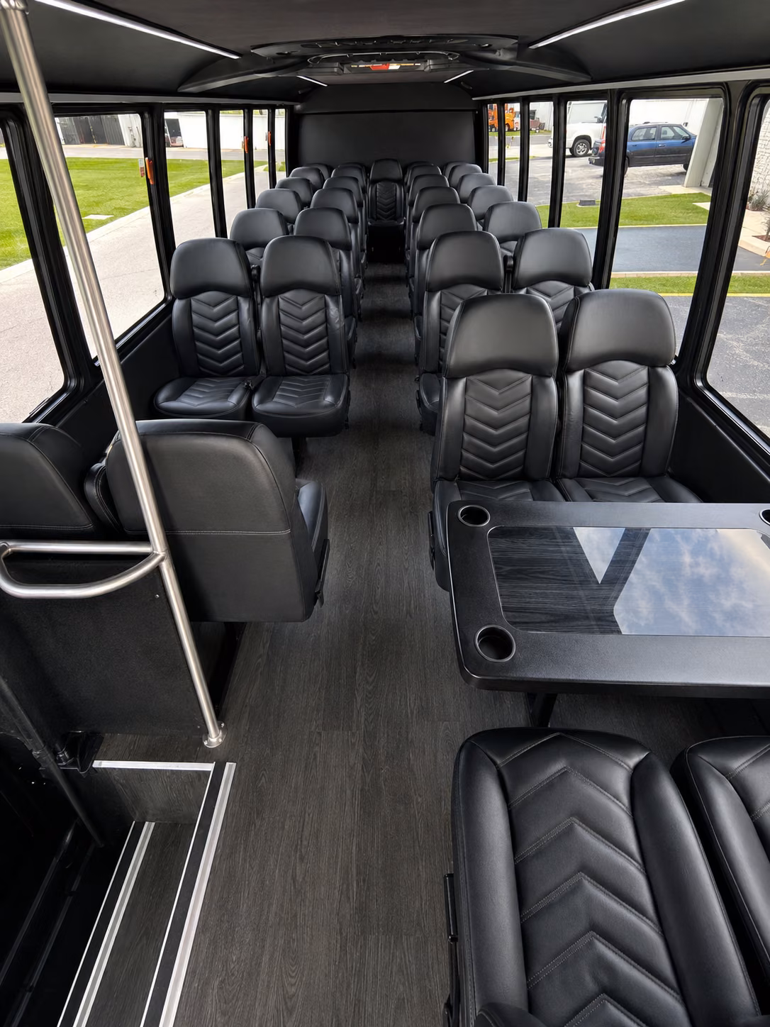 suffolk 18 passenger minibus interior