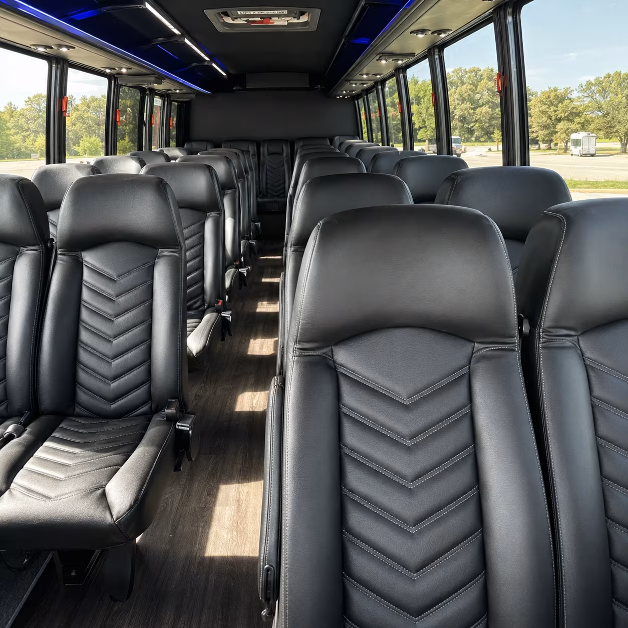suffolk 25 passenger minibus inside
