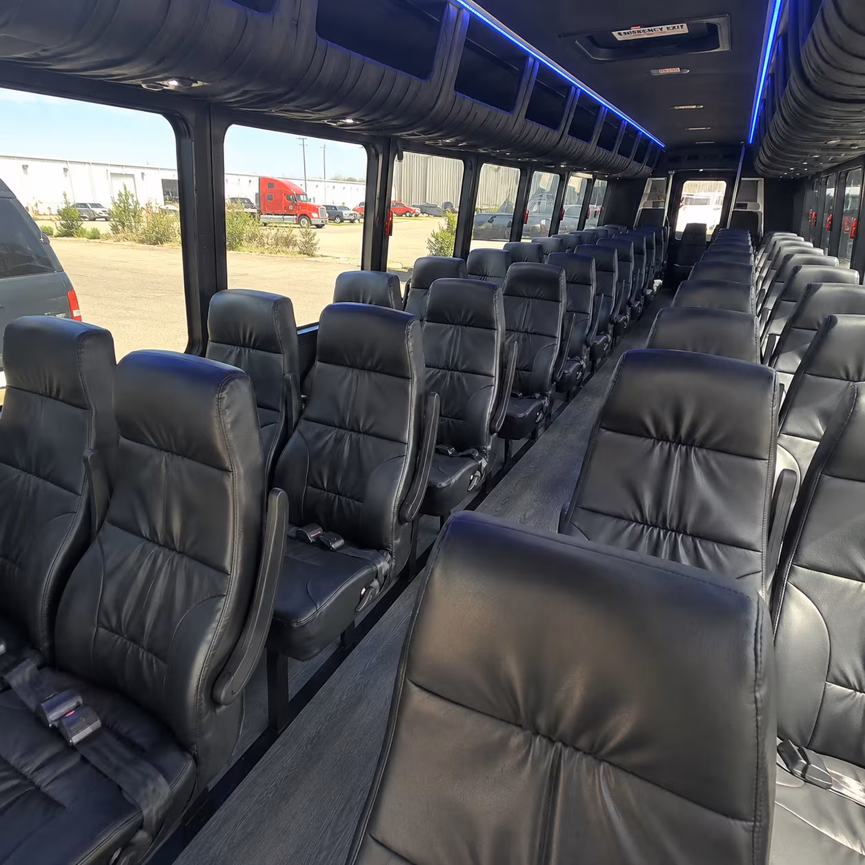 suffolk 28 passenger minibus inside