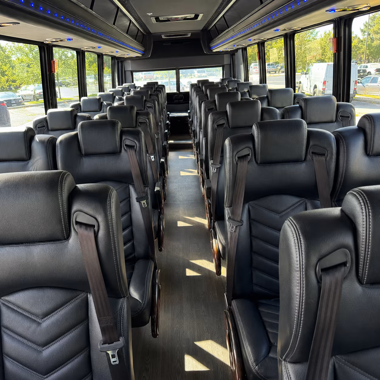 suffolk 28 passenger minibus interior