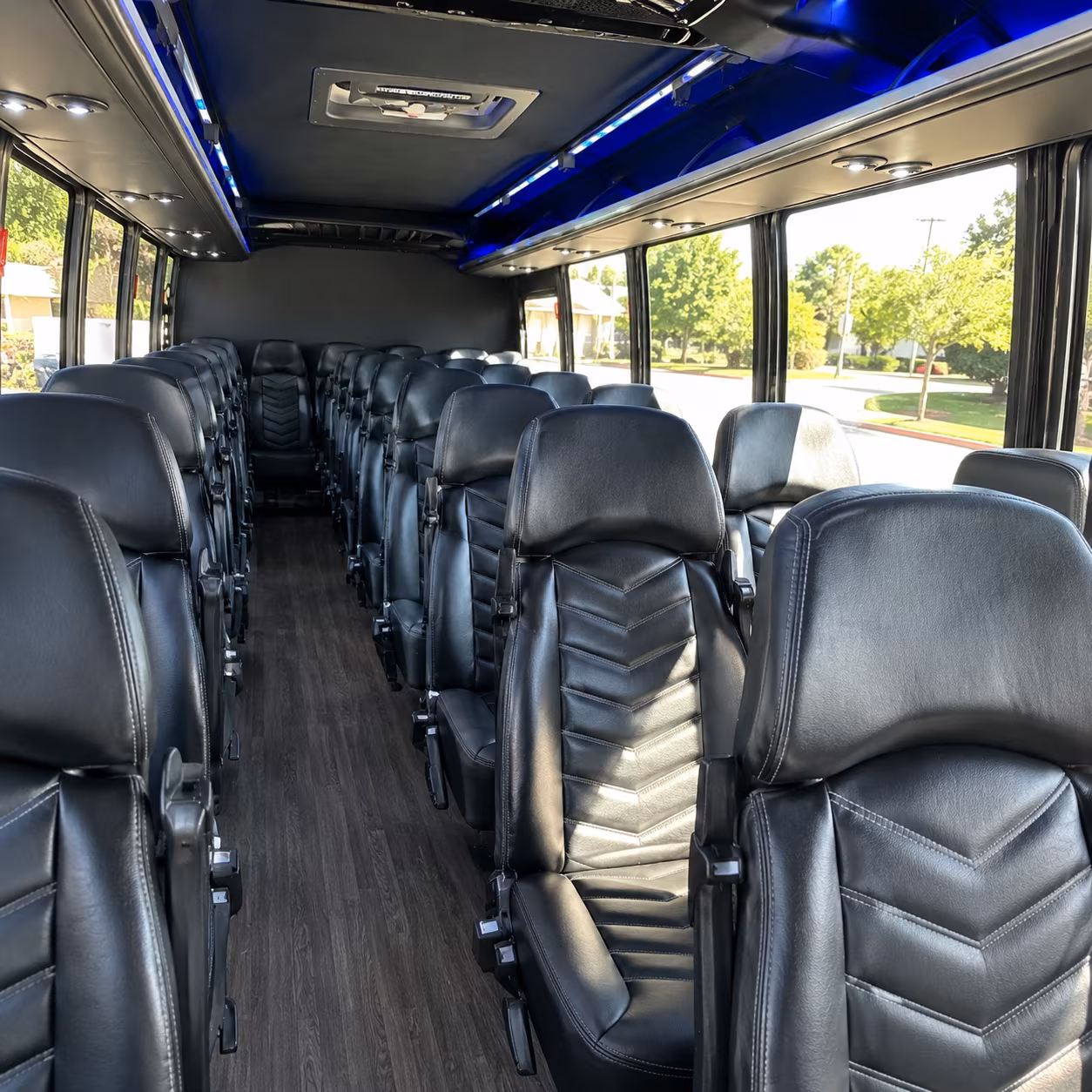 suffolk 30 passenger minibus inside