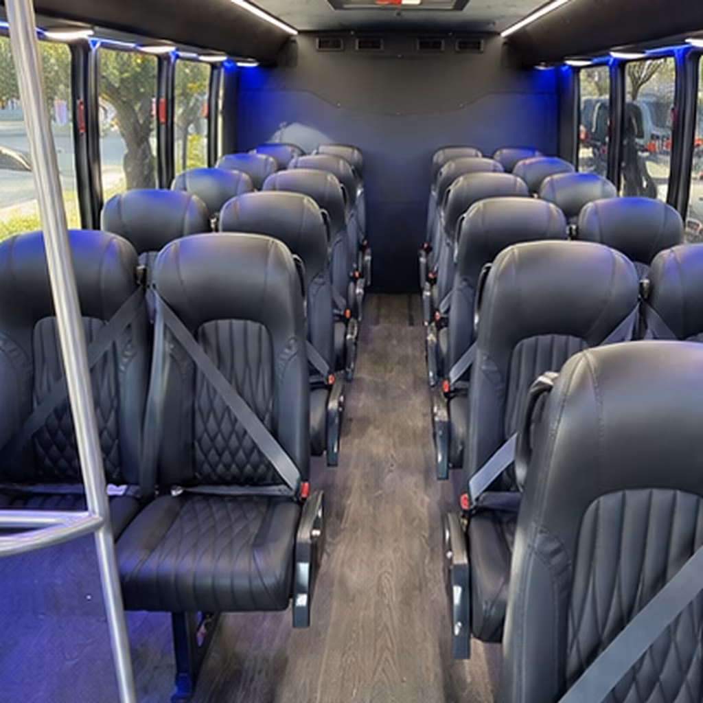 suffolk 35 passenger minibus interior