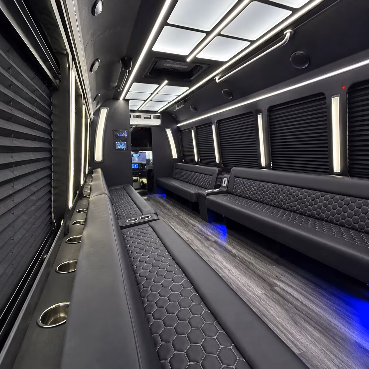 suffolk party bus rental interior